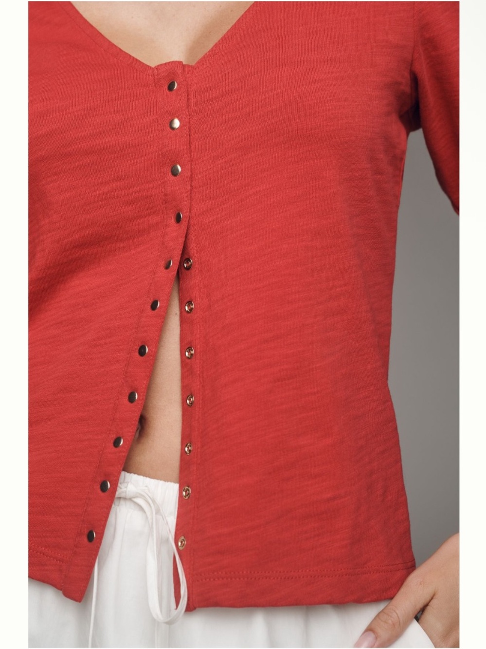 Anthropologie Nation Los Angeles 100% Cotton Jen Buttondown Top Size Medium NEW - Picture 4 of 8